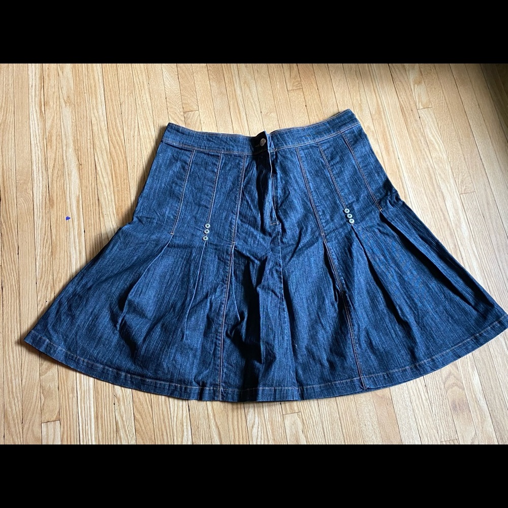 Black Denim Skirt